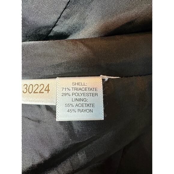 Ann Taylor Seasonless Blazer Jacket Black Notched Long Sleeve Size 4 - Picture 6 of 7